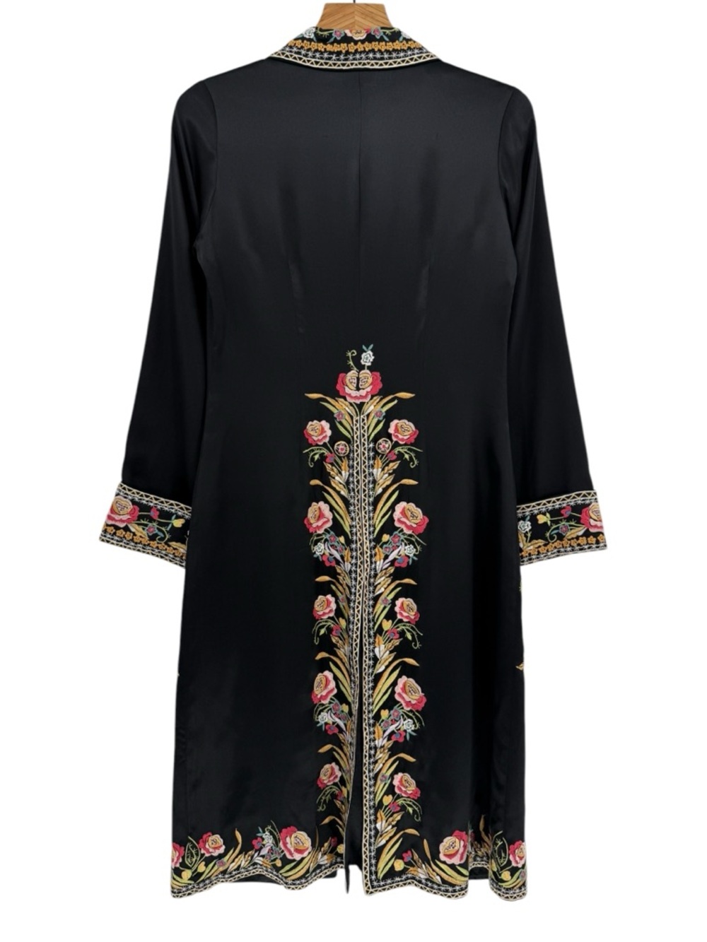 Sue Wong Nocturne 100% Silk Floral Embroidered Evening Coat Opera see meas. - Picture 4 of 16
